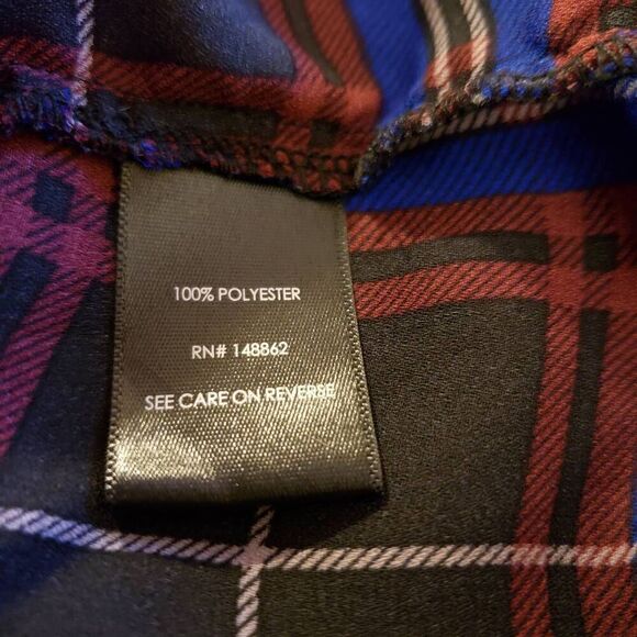 Torrid Madison Plaid Georgette Button Front Sz 2X - Picture 6 of 7